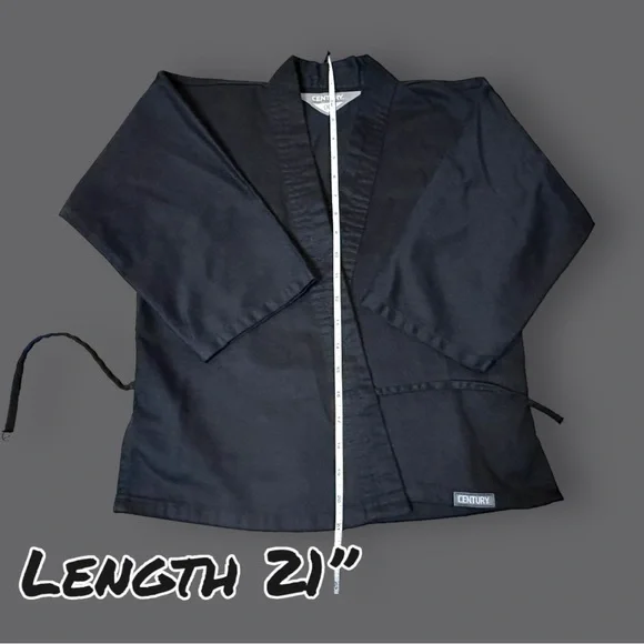 🎉HP🎉EUC Century Kids Lightweight Martial Arts Uniform in Black. Kids 5-7 🥋 - Picture 11 of 16